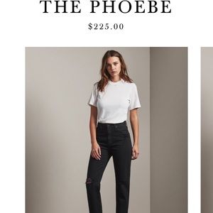 AG The Phoebe High Rise Jeans in 25 Black